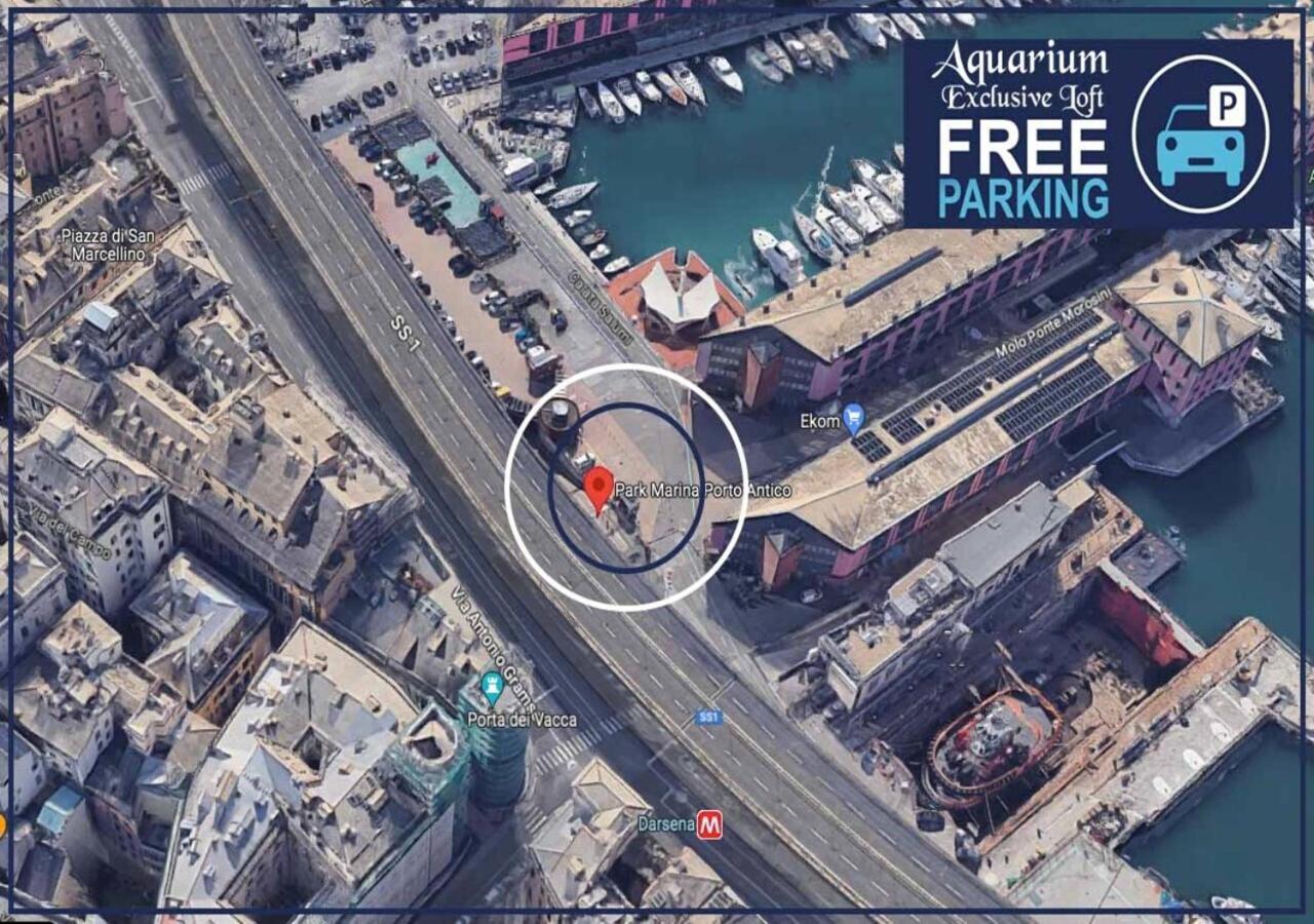 Апартаменты Aquarium Exclusive Loft - Private Parking Генуя Экстерьер фото